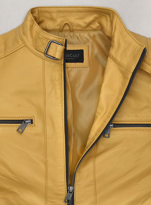 Yellow Andrew Tate Leather Jacket