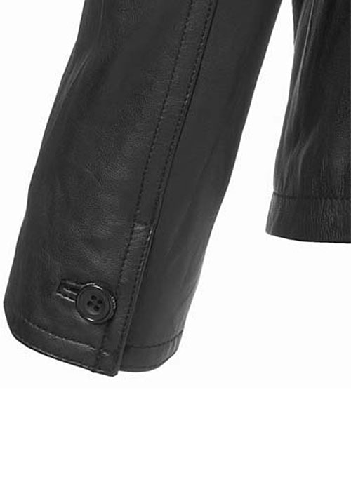 Zipper Leather Blazer #3 - Click Image to Close