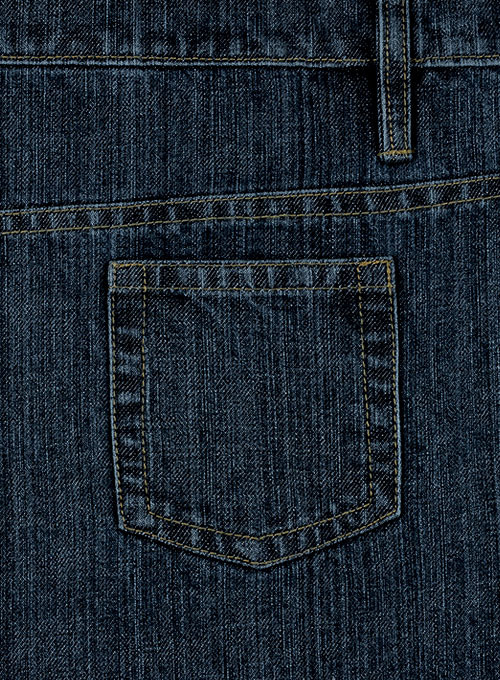 Logan Black Stretch Indigo Wash Whisker Jeans Premium Wash