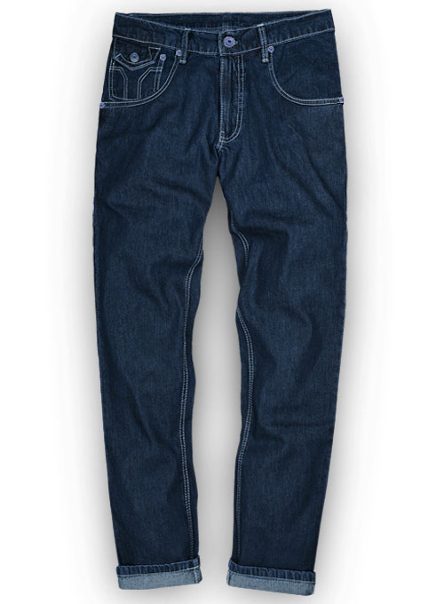 Indigo Corduroy Stretch Jeans - Light Blue : Made To Measure Custom Jeans  For Men & Women, MakeYourOwnJeans®