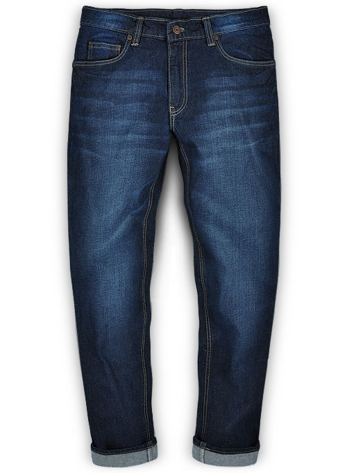 Aston Blue Hard Wash Whisker Jeans : Made To Measure Custom Jeans For ...