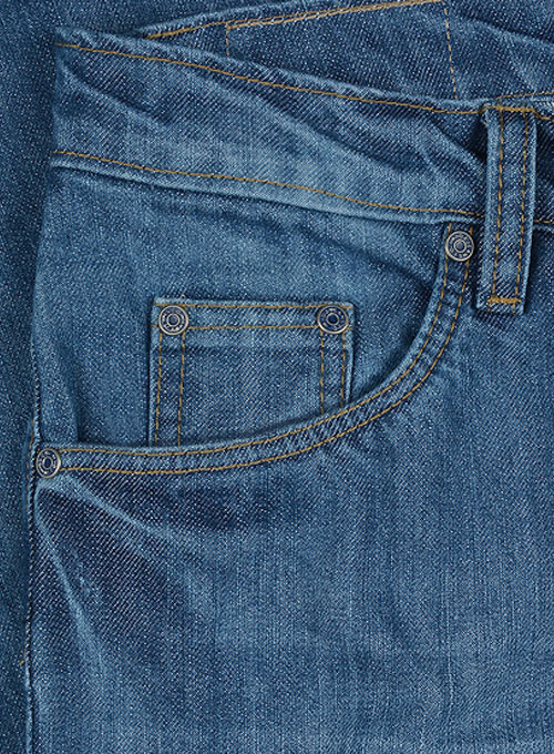 Barbarian Blue Stone Wash Whisker Jeans