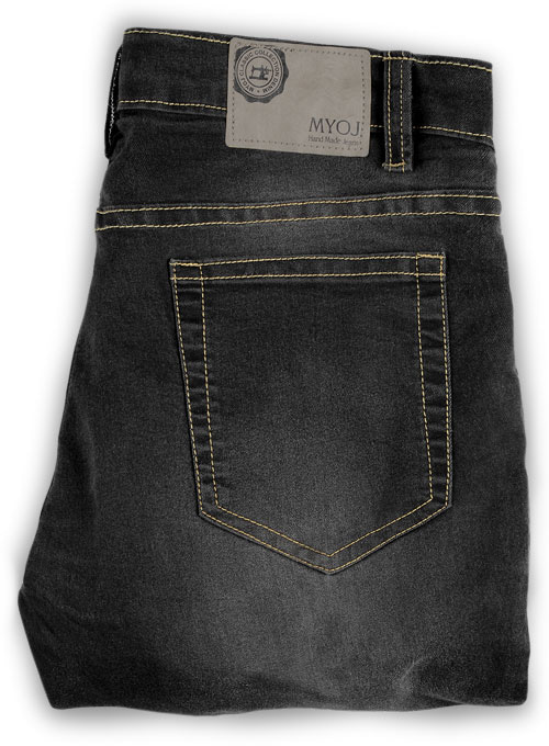 Black Body Hugger Stretch Jeans - Claw Wash