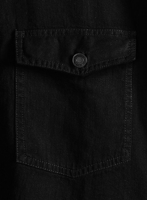 Black Denim Shirt - 7oz