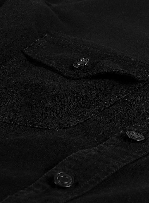 Black Denim Shirt - 7oz