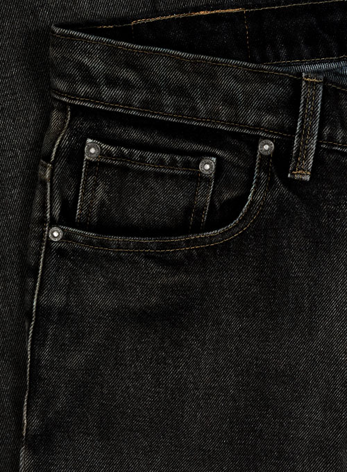 14.5 oz Black Vintage Wash Heavy Denim Jeans, MakeYourOwnJeans®