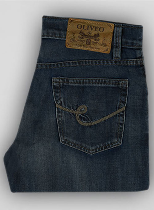 Blue Engine Vintage Wash Jeans  - Look # 130