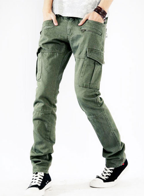 Men Cargo Trousers Pants SG-100 - Green