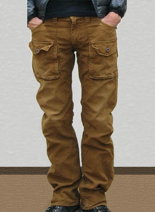 Canvas cargo trousers - Light beige - Ladies