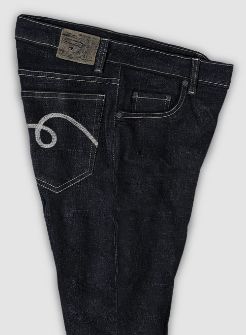 Chicago Blue Hard Wash Stretch Jeans - Look #556 - Click Image to Close