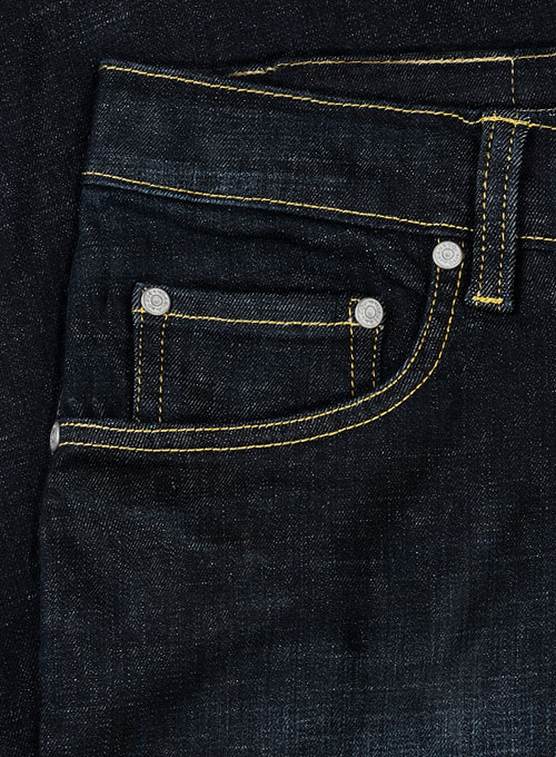 Chicago Blue Hard Wash Whisker Stretch Jeans