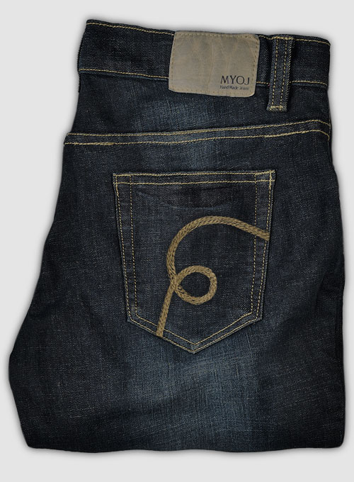 Chicago Blue Stretch Hard Wash Whisker Jeans - Look #540