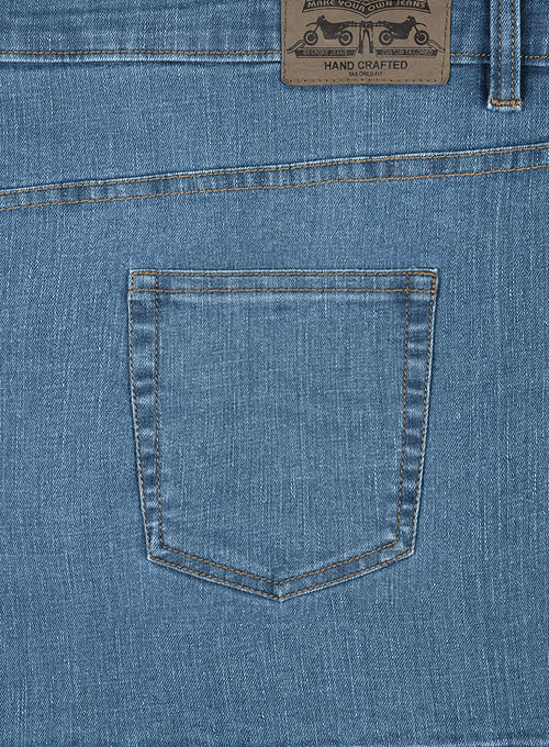 Indigo Corduroy Stretch Jeans - Light Blue