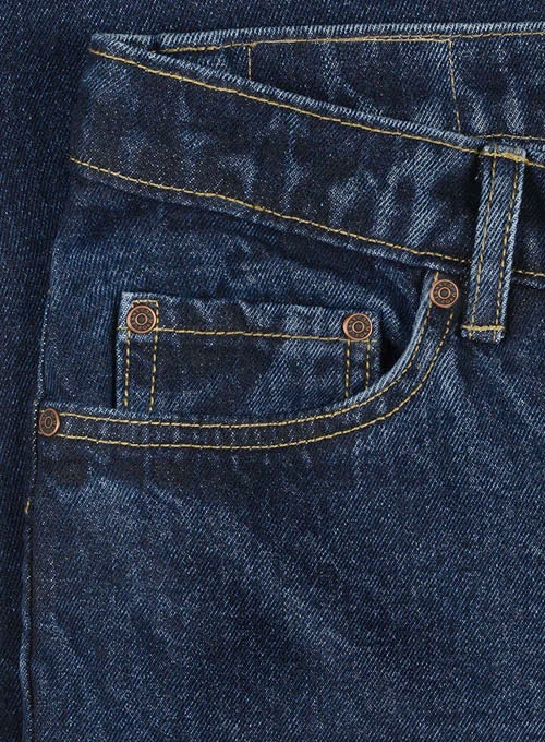 Classic Heavy Blue Indigo Wash Jeans - Click Image to Close