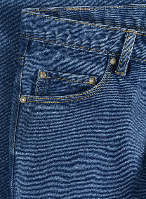 Classic Heavy Blue Stone Wash Jeans