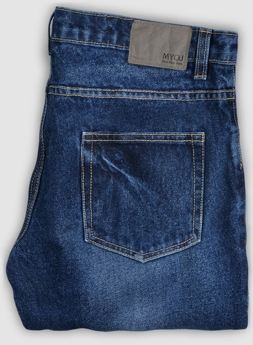 Classic Heavy Blue Indigo Wash Whisker Jeans