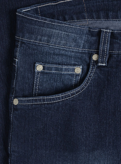 Classic 12oz Scrape Wash Darker Stretch Jeans - Look #328 - Click Image to Close
