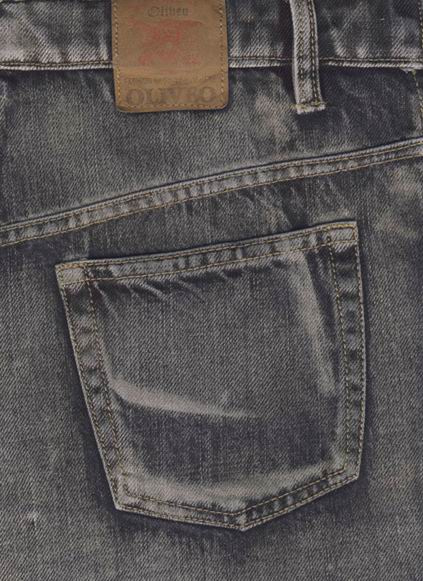Coated Denim Jeans - Vintage Wash