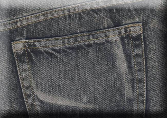Coated Denim Jeans - Vintage Wash