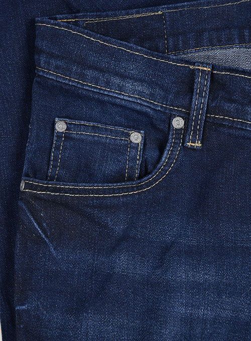 Cove Blue Stretch Indigo Wash Whisker Jeans
