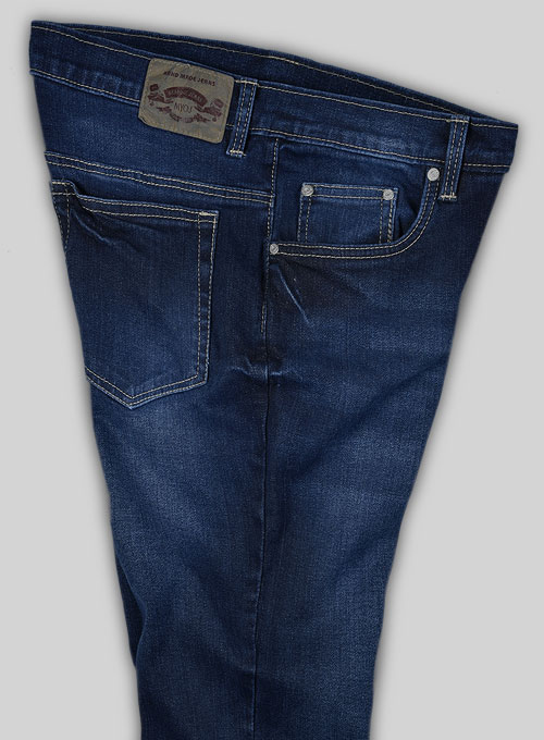 Cove Blue Stretch Indigo Wash Whisker Jeans