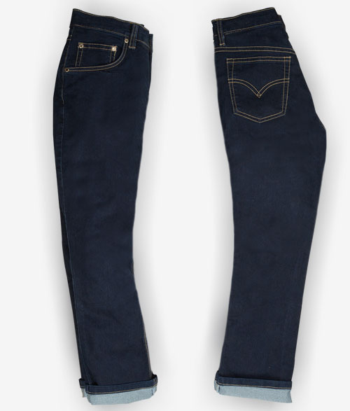 Morris Blue Stretch Denim Jeans - Hard Wash