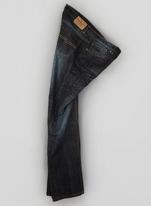 Deadly Dark Blue Hard Washed Jeans Scrape Whisked - Look # 320