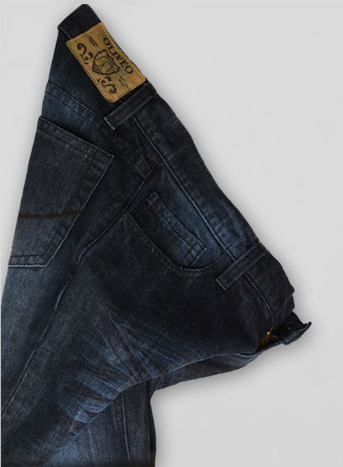 Deadly Dark Blue Whisked Jeans  - Look # 316