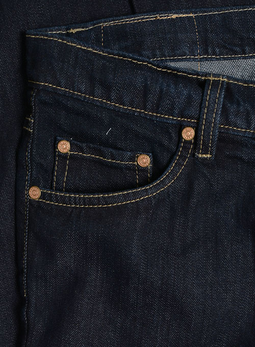 Deep Indigo Hard Washed Denim Jeans - Premium, MakeYourOwnJeans®