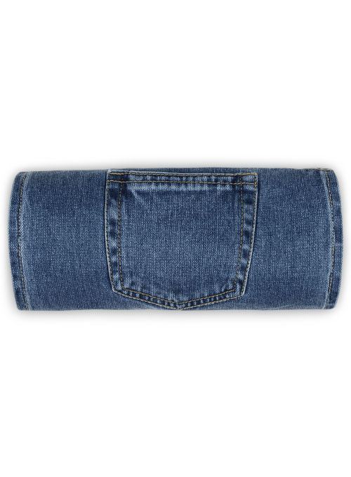 Desire Blue Stretch Jeans - Light Blue - Click Image to Close