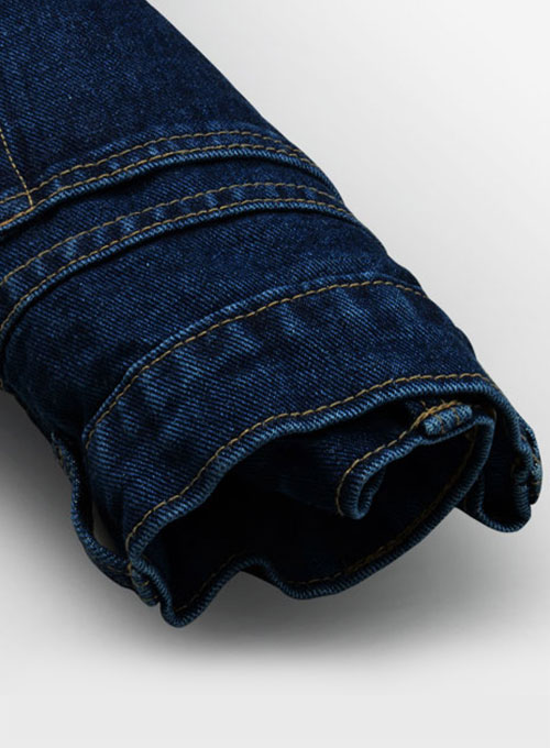 Dark Blue 14.5oz Heavy Denim Jeans - Hard Wash - Click Image to Close