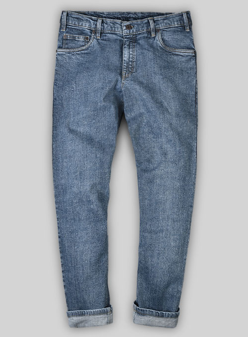 Dodgers Blue Blast Wash Stretch Jeans  - Look #460