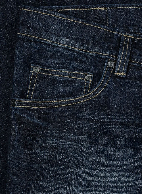 Eddie Blue Hard Wash Whisker Jeans - Click Image to Close