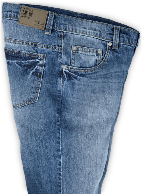 Eddie Blue Stone Wash Whisker Jeans