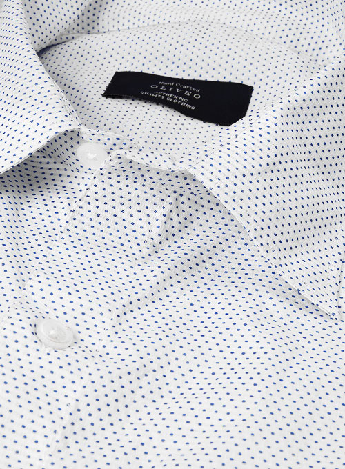 Giza Kito White Cotton Shirt - Full Sleeves