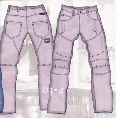 Designer Denim Cargo Jeans - Style 03-2
