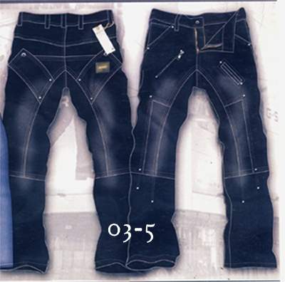 Designer Denim Cargo Jeans - Style 03-5