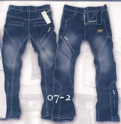 Designer Denim Cargo Jeans - Style 07-2
