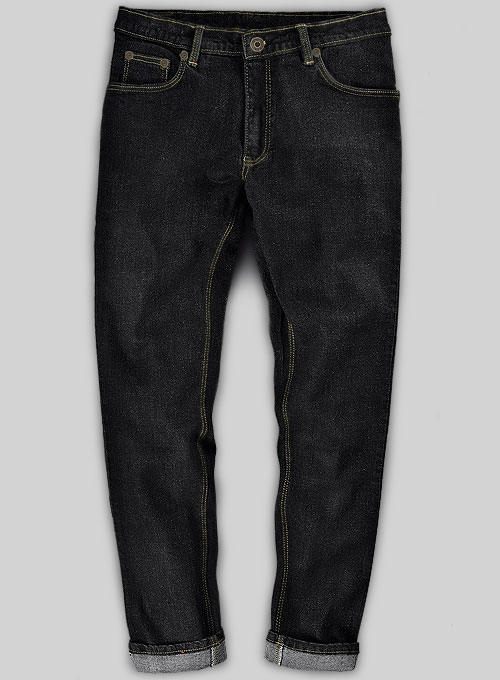 Hank Black Hard Wash Stretch Jeans - Look #582