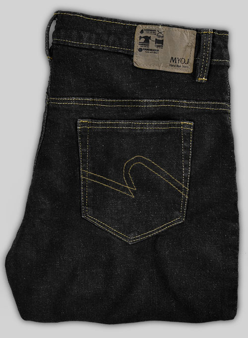 Hank Black Hard Wash Stretch Jeans - Look #582 - Click Image to Close