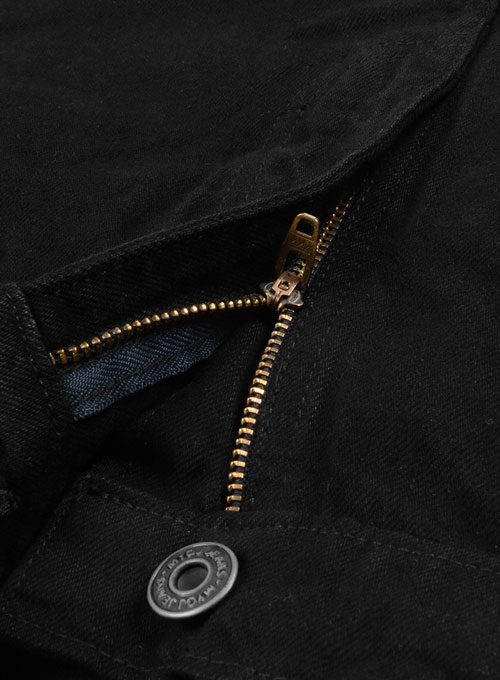 Heavy Jet Black Overdyed Jeans - 14.5 oz Denim