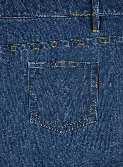 indigo wash macrame lace up baggy jeans