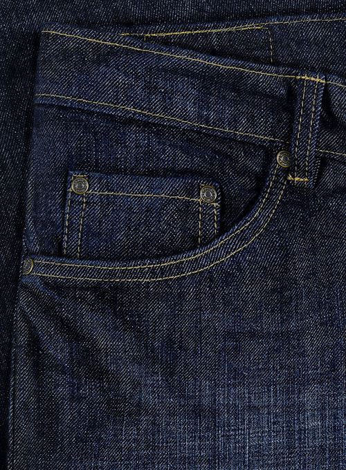 Italian Denim Hard Wash Whisker Jeans - Click Image to Close