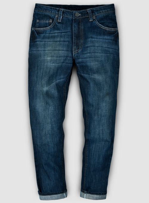 indigo wash macrame lace up baggy jeans