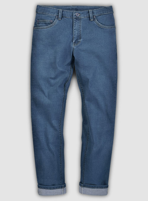 Pull On Jeans - 7oz Light Weight Jeans Light Blue