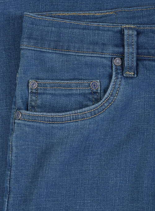 Jose Blue Stone Wash Stretch Jeans - Click Image to Close