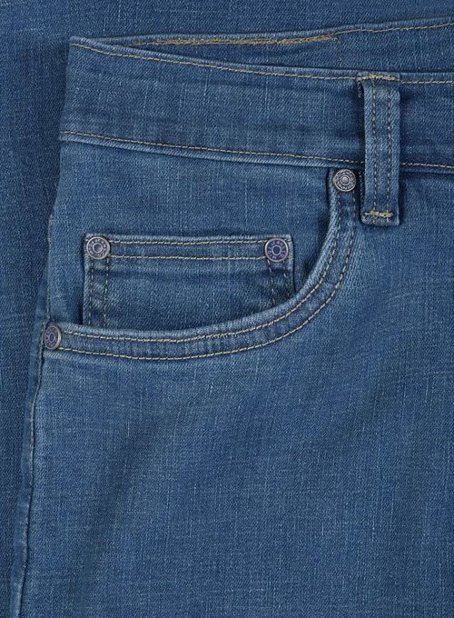 Pull On Jeans - 7oz Light Weight Jeans Light Blue