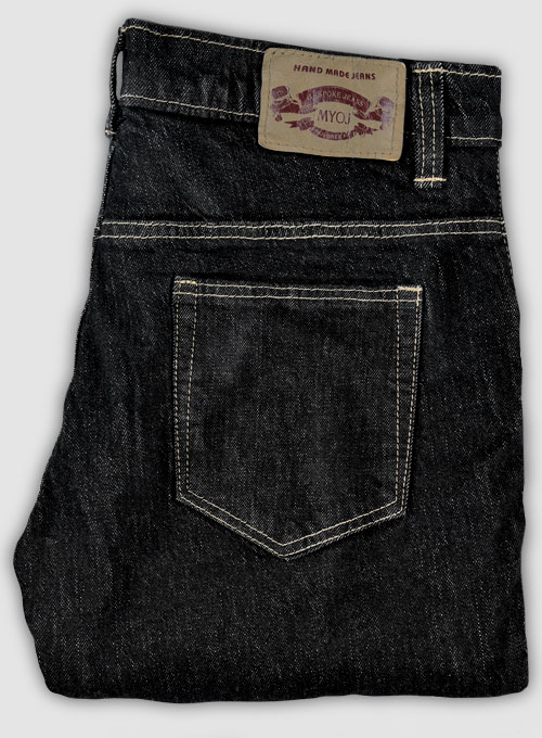 Kato Black Stretch Hard Wash Jeans