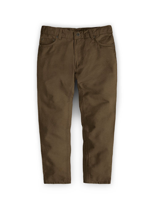Kids Stretch Summer Weight Brown Chino Jeans