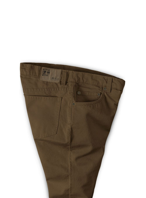 Kids Stretch Summer Weight Brown Chino Jeans